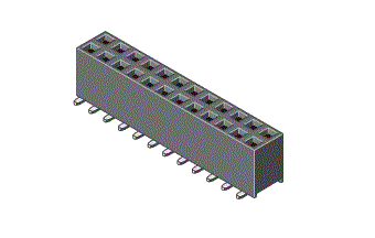 Header hembra 2x12P SMD - 2.54mm