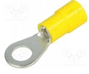 Terminal tipo anillo aislada - 6.2mm