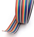 Cable Ribbon plano de 10 hilos, de colores