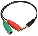 Cable convertidor Plug Tri-estéreo 3.5mm a 2 Jack st 3.5mm