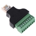 Terminal adaptador RJ45 a bornera 8 pines