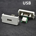 Modulo USB hembra para faceplate modular