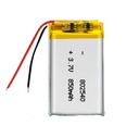 Batería Litio-Polímero 3.7V 850mAh. Con conector JST-SH-1.0mm