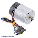 Motor de 12V con codificador 64CPR para motorreductores metálicos de 37D mm. Sin reductor 