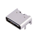 Conector USB 3.1 tipo C hembra. 6 pines