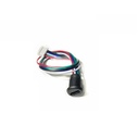 Conector USB tipo C para panel o chasis de 5 pines. Negro