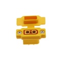 Conector XT60 para chasis con guardapolvo. Amarillo