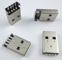 Conector USB Macho tipo A superficial