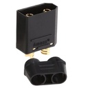 Conector XT90 macho con cubierta. Negro