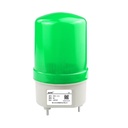 Luz de alarma y señalización verde giratoria 24V. Con sonido