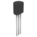 Regulador de voltaje 3.3V ~ 100mA Low Drop (LDO). Encap: TO-92