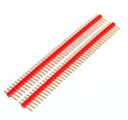 Header macho 1x40P Rojo -2.54mm