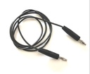 Cable banana banana 4mm negro, 1m 15A