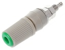 Jack banana 4mm verde, 1200V, 30A, M5