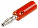 Plug banana macho, 15A, rojo, 4mm